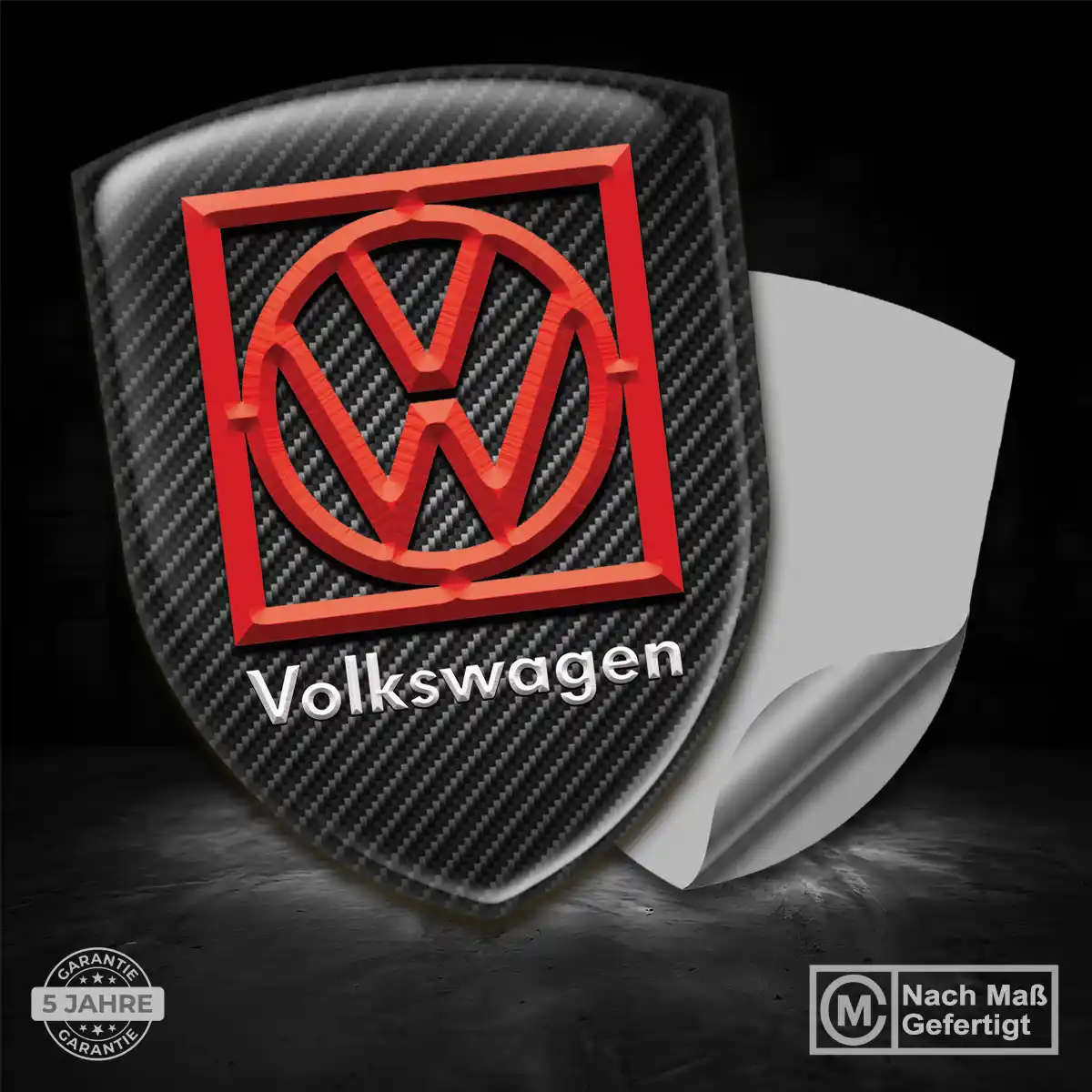 VW Emblem Aufkleber Hohe Qualität