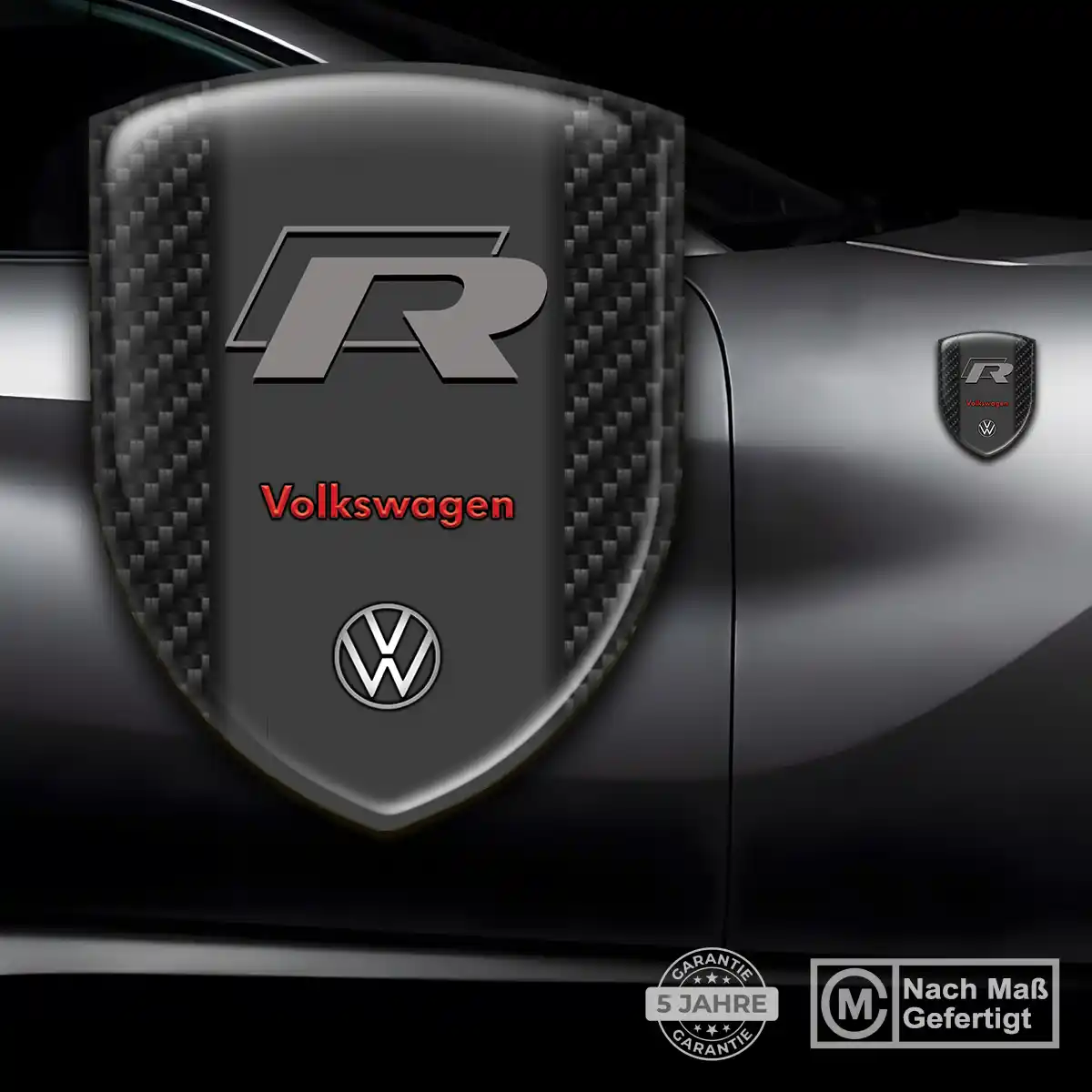 VW Emblem Aufkleber Wappen Auto Premium-Edition