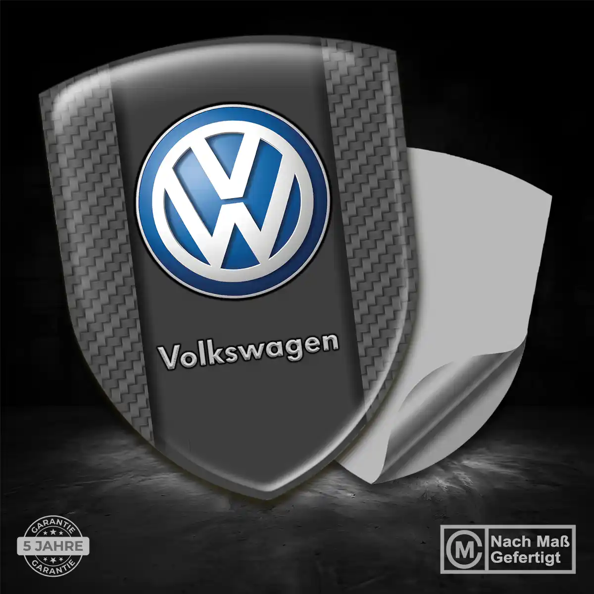 VW Emblem Aufkleber Wappen Auto Premiumqualität