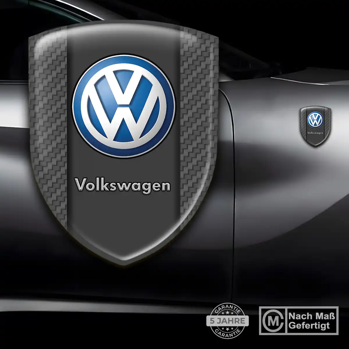 VW Emblem Aufkleber Wappen Auto Premiumqualität