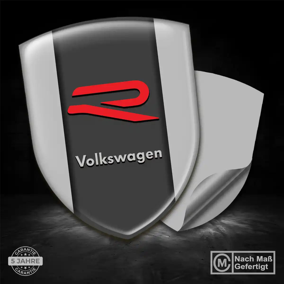 VW Emblem Aufkleber Wappen Premium-Edition