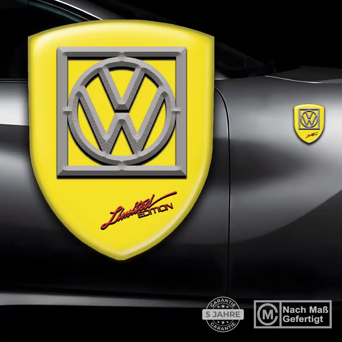 VW Emblem Aufkleber Wappen Stilvolles Design