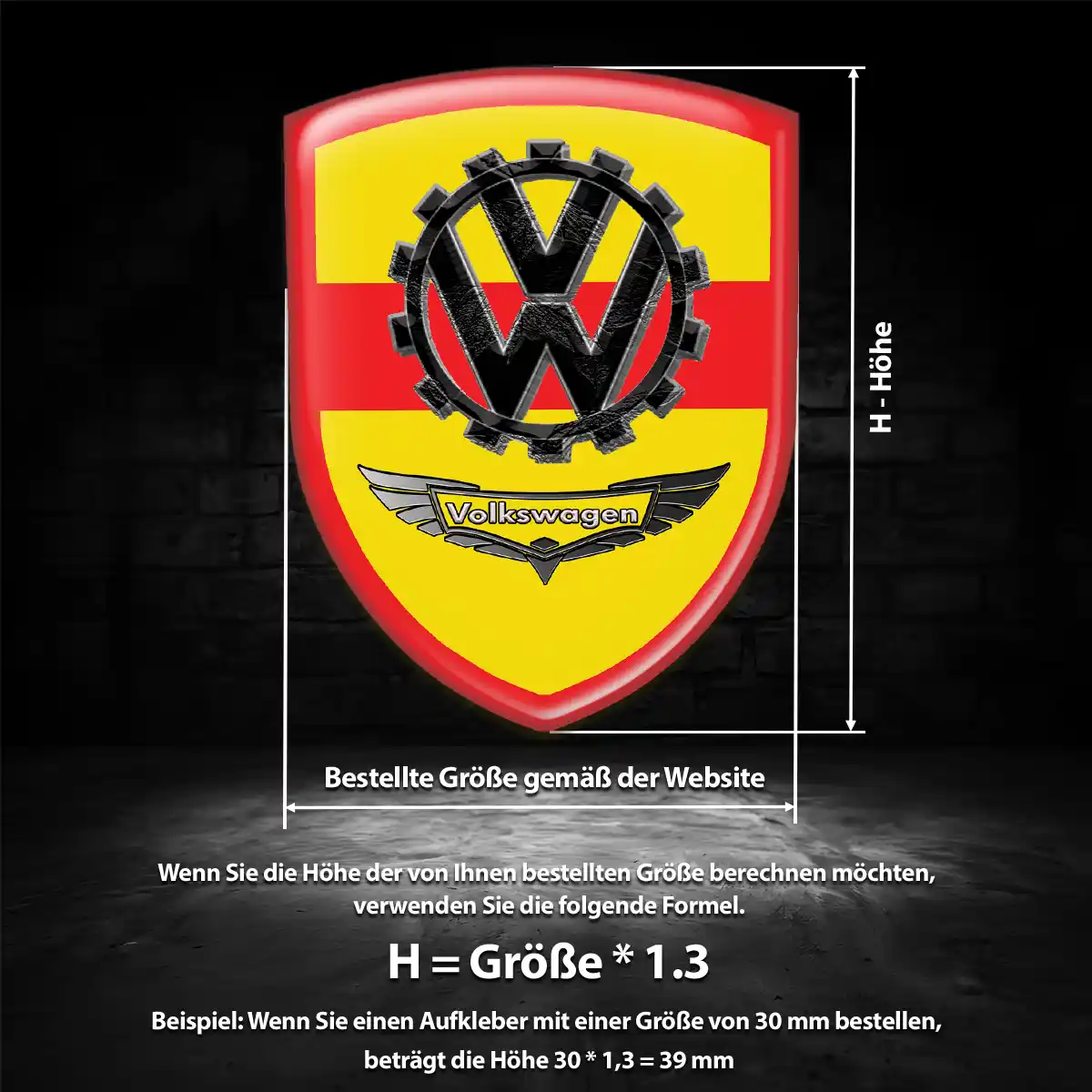 VW Emblem Auto Hohe Qualität
