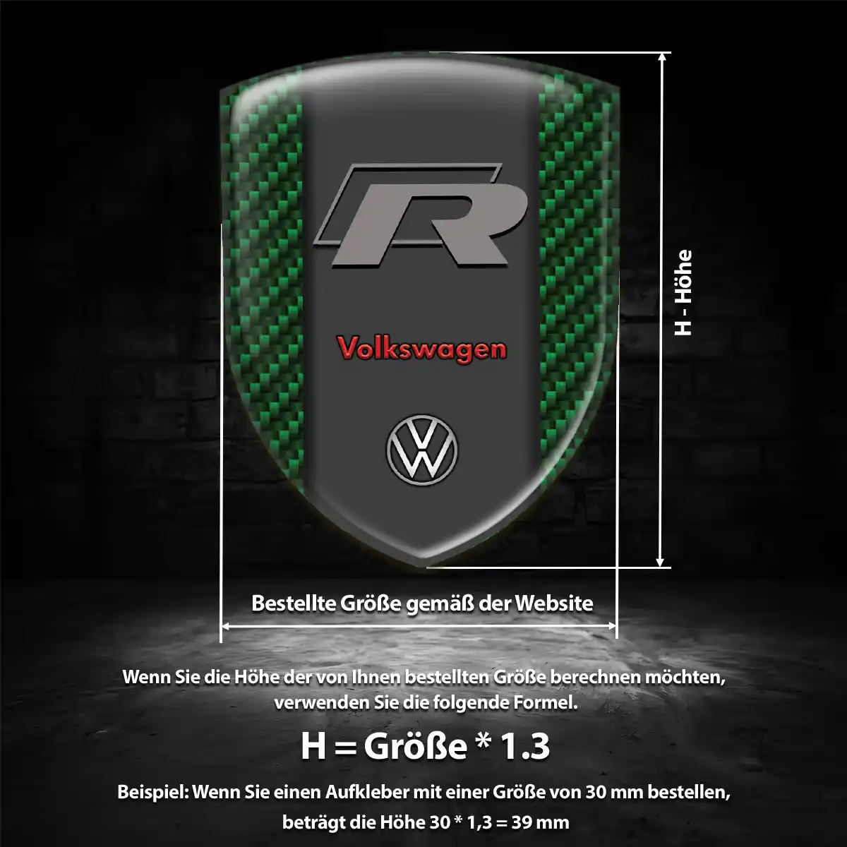 VW Emblem Auto Premium-Edition