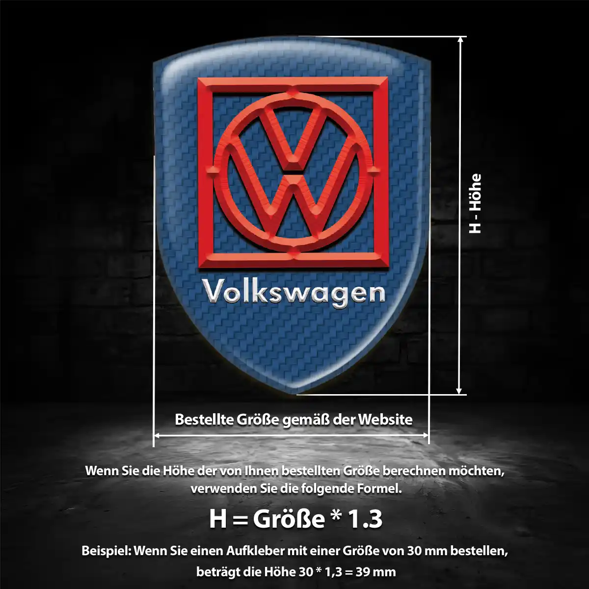 VW Emblem Limitierte Auflage