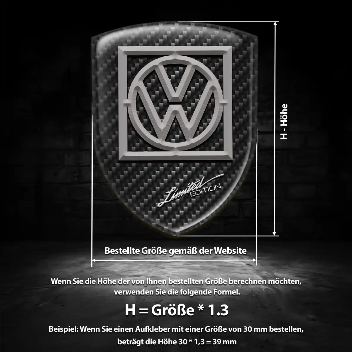 VW Emblem Premiumqualität