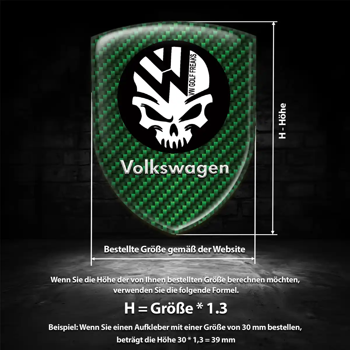 VW Emblem Stilvolles Design