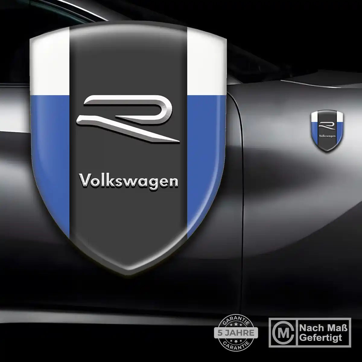 VW Emblem Wappen Aufkleber Auto Premium-Edition