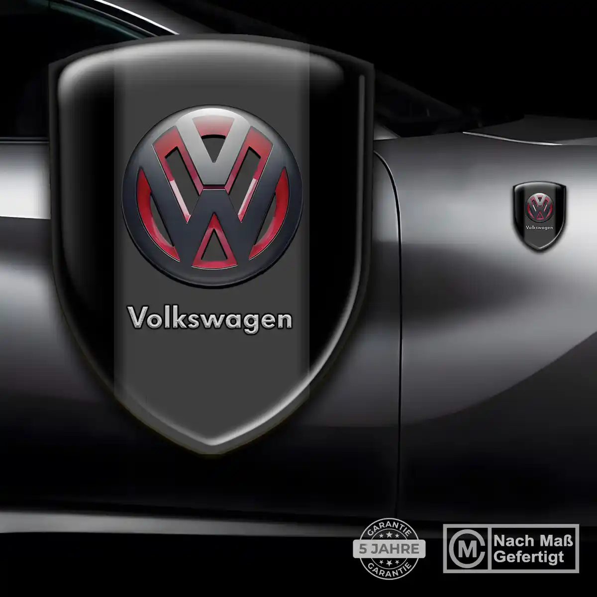 VW Emblem Wappen Aufkleber Auto Stilvolles Design