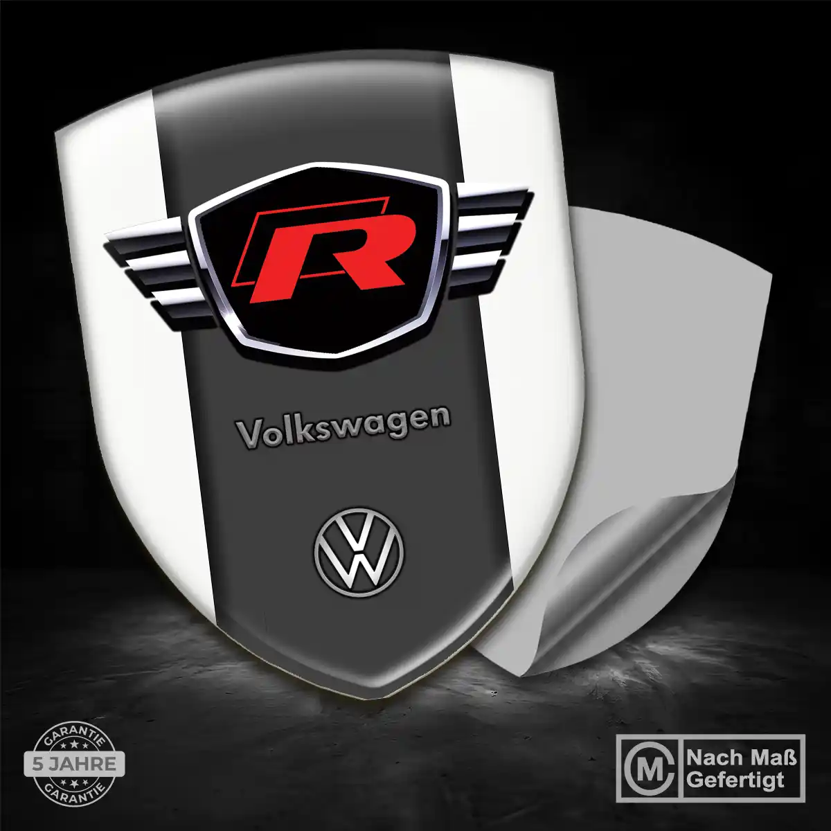 VW Emblem Wappen Aufkleber Premium-Edition