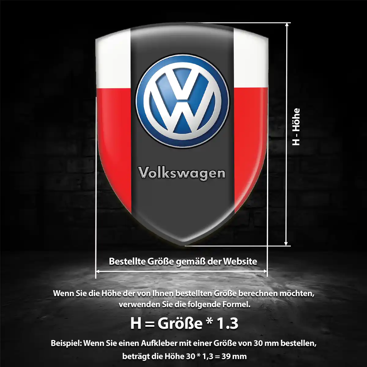 VW Emblem Wappen Limitierte Auflage