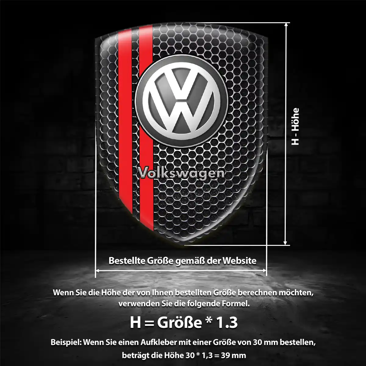 VW Embleme Auto Premium-Edition