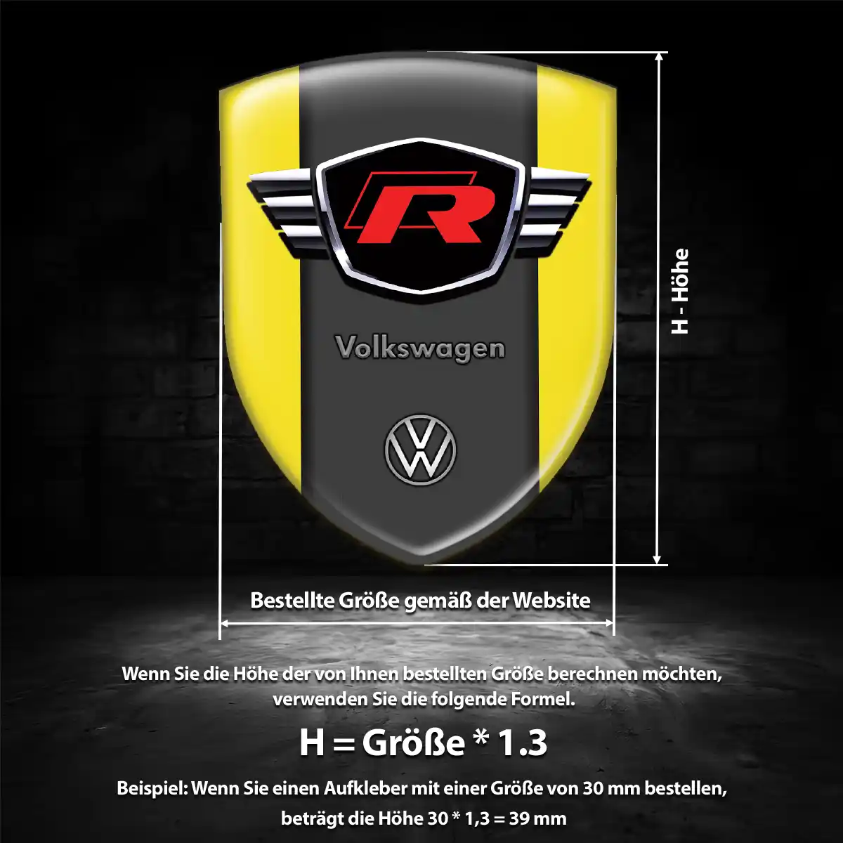 VW Embleme Premiumqualität