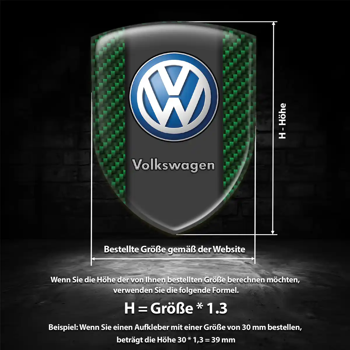 VW Embleme Silikon Aufkleber Auto Hohe Qualität