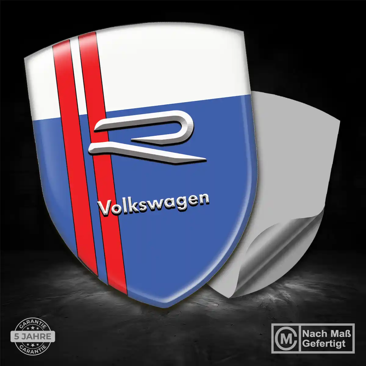 VW Embleme Silikon Aufkleber Auto Premiumqualität