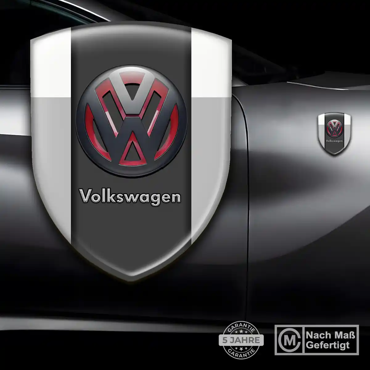 VW Embleme Silikon Aufkleber Auto Stilvolles Design
