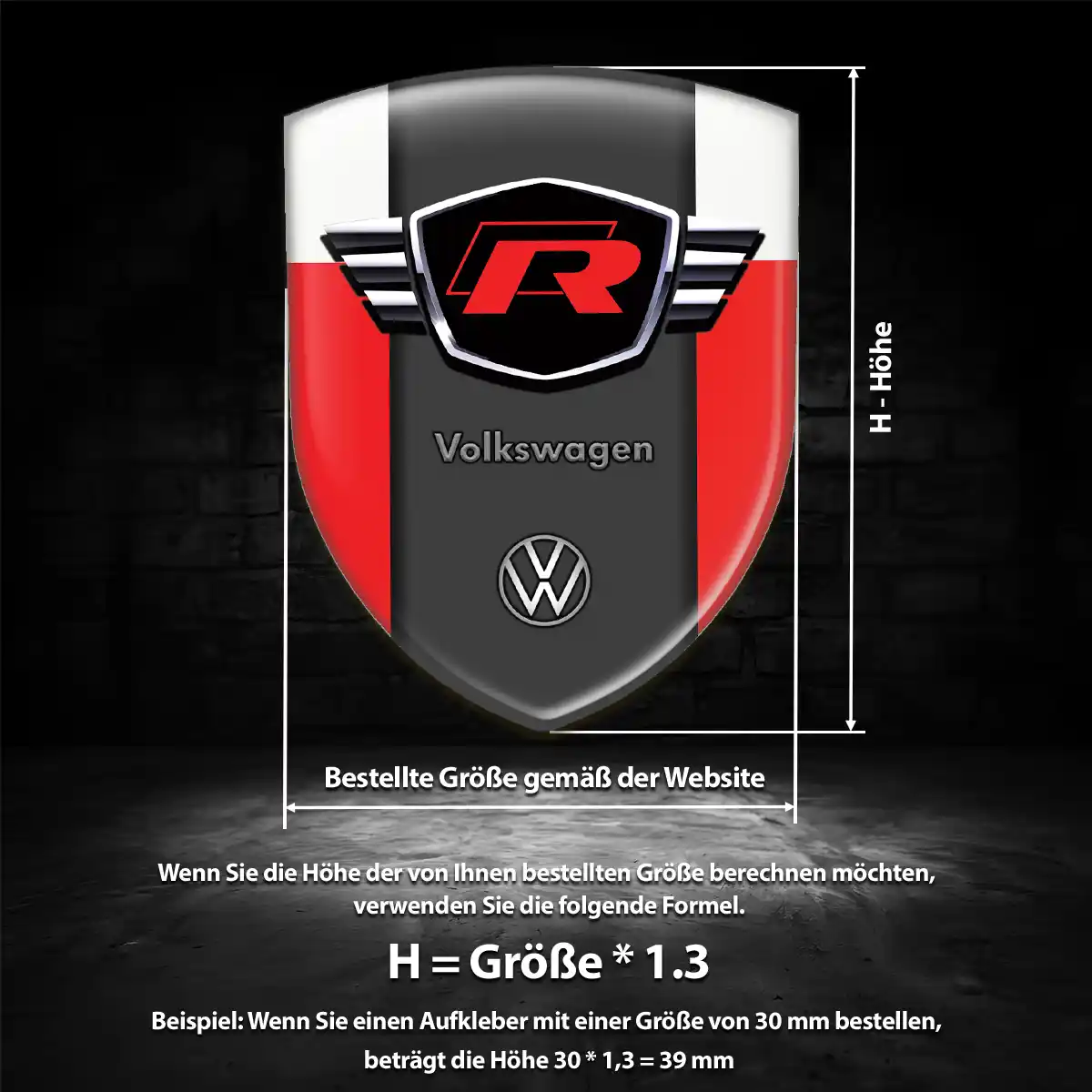 VW Embleme Stilvolles Design