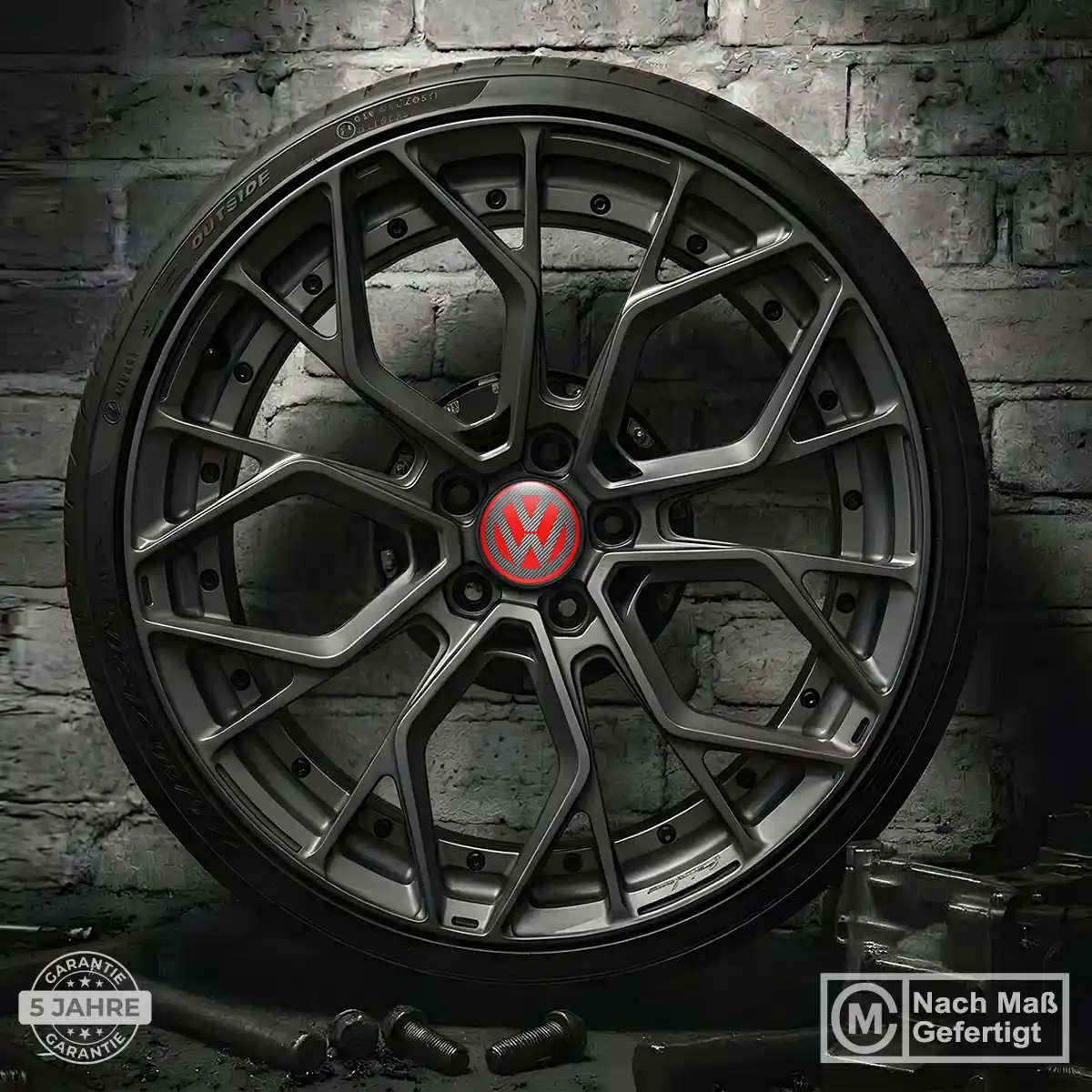 VW Nabenkappen Aufkleber Premium-Edition
