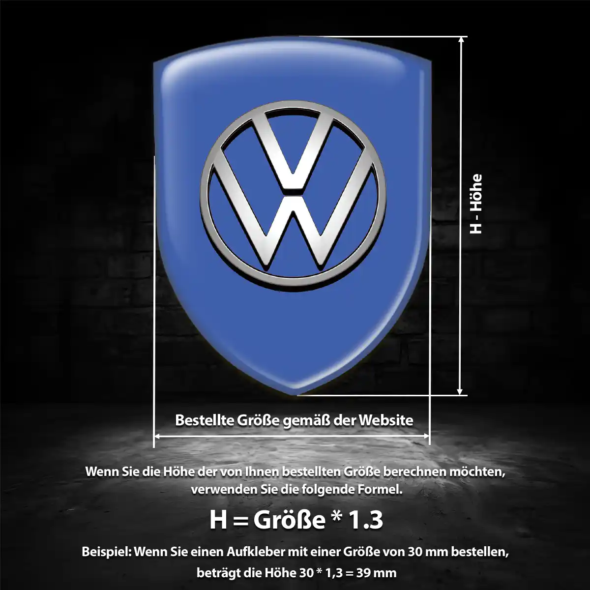 VW Silikon Aufkleber Embleme Auto Stilvolles Design