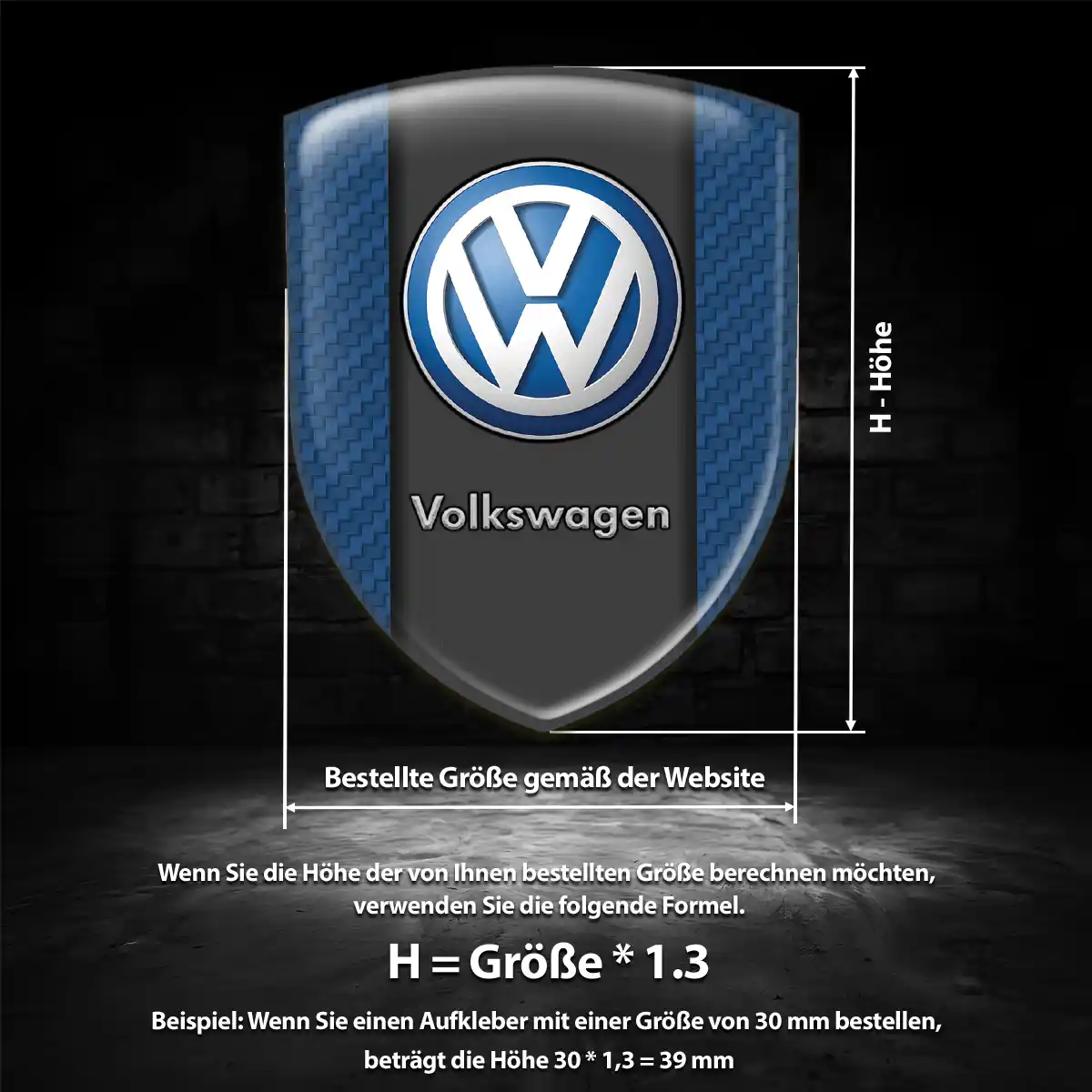 VW Silikon Aufkleber Limitierte Auflage
