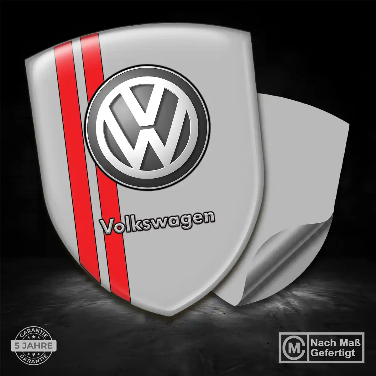 VW Silikon Aufkleber Stilvolles Design