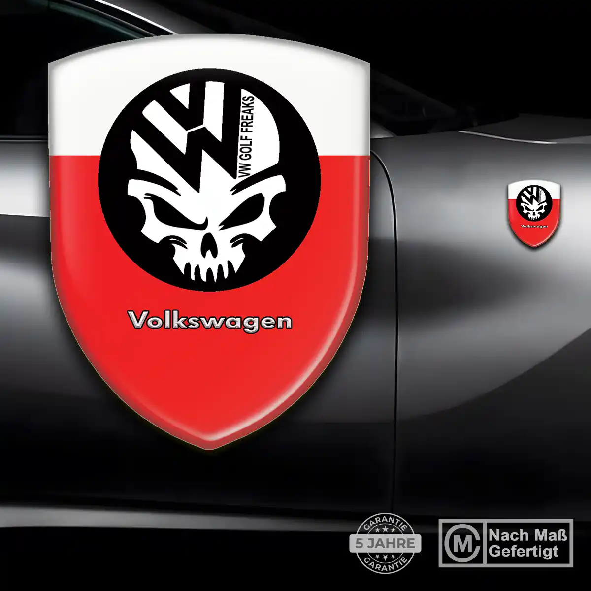 VW Silikon Aufkleber Wappen Auto Premiumqualität