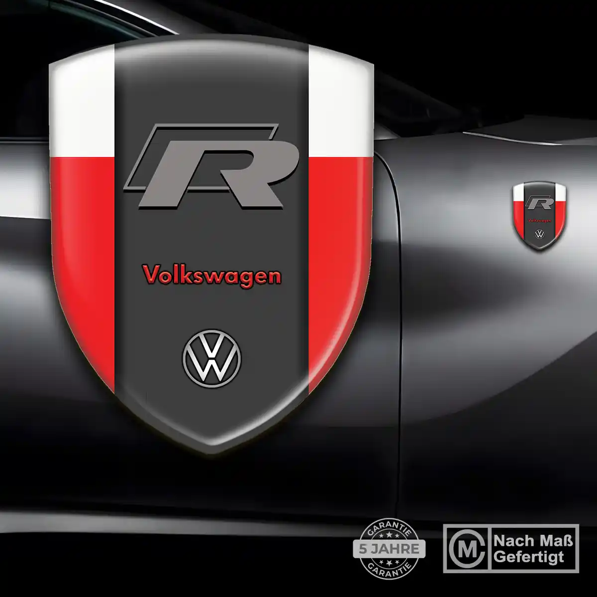 VW Silikon Aufkleber Wappen Auto Stilvolles Design