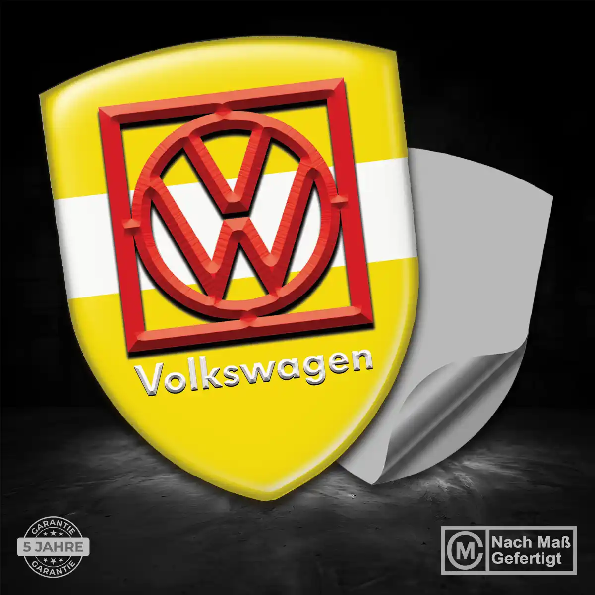 VW Silikon Aufkleber Wappen Premiumqualität