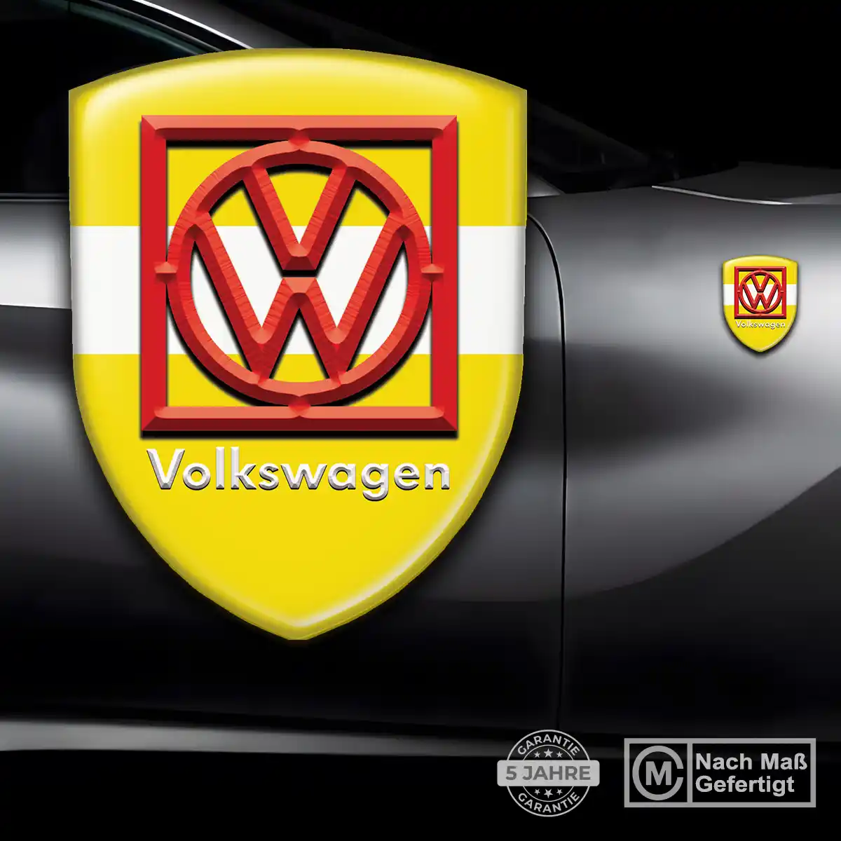 VW Silikon Aufkleber Wappen Premiumqualität