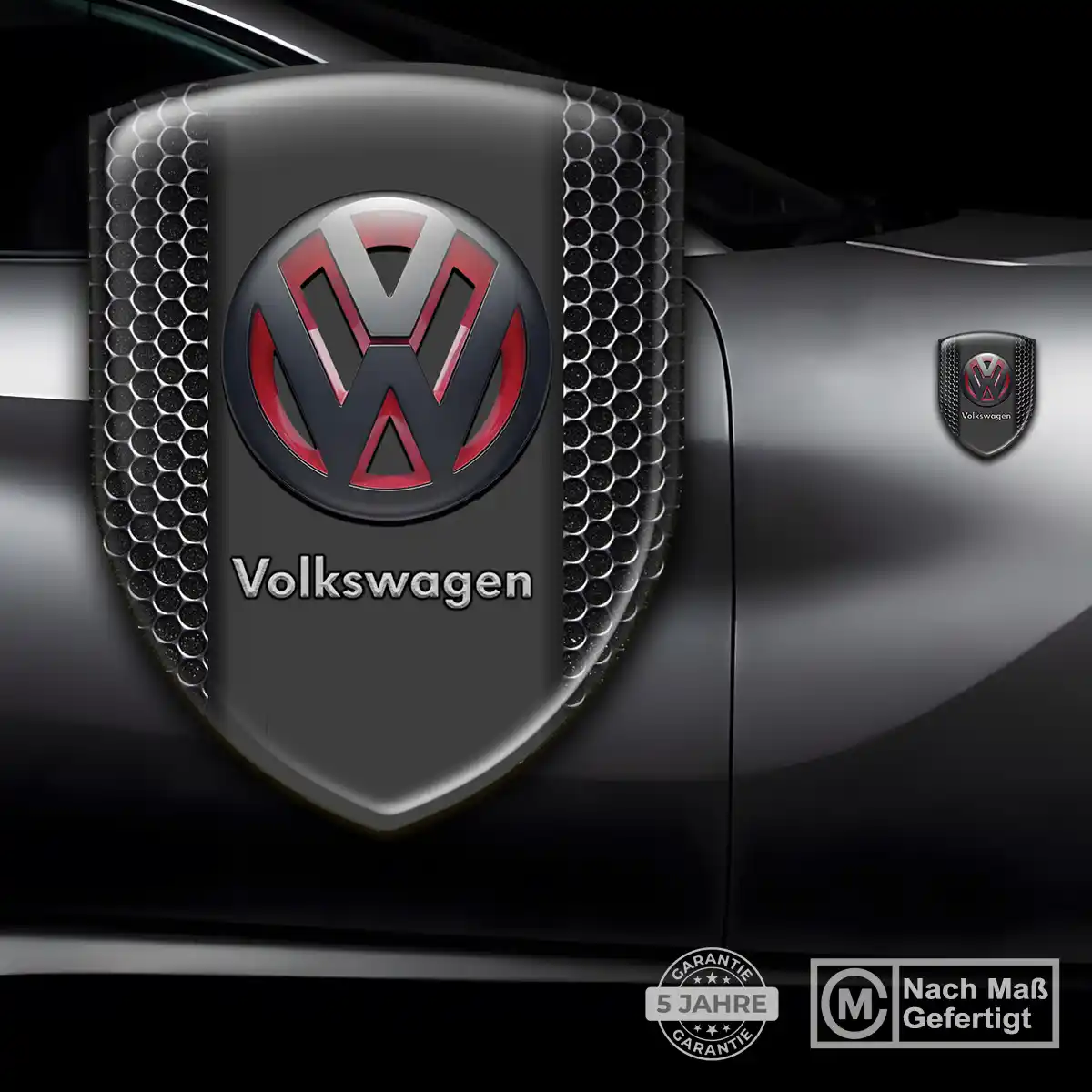 VW Wappen Aufkleber Emblem Auto Premium-Edition