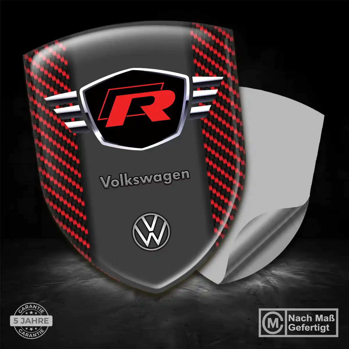 VW Wappen Aufkleber Emblem Premiumqualität