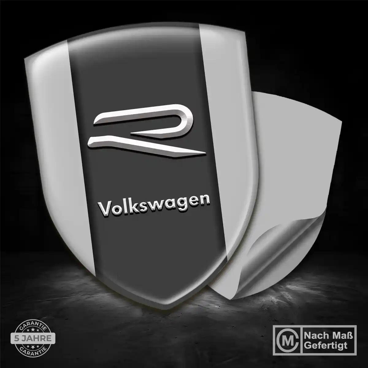 VW Wappen Emblem Aufkleber Premium-Edition