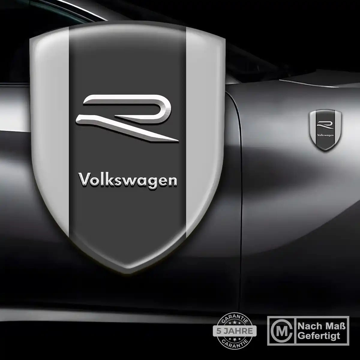 VW Wappen Emblem Aufkleber Premium-Edition