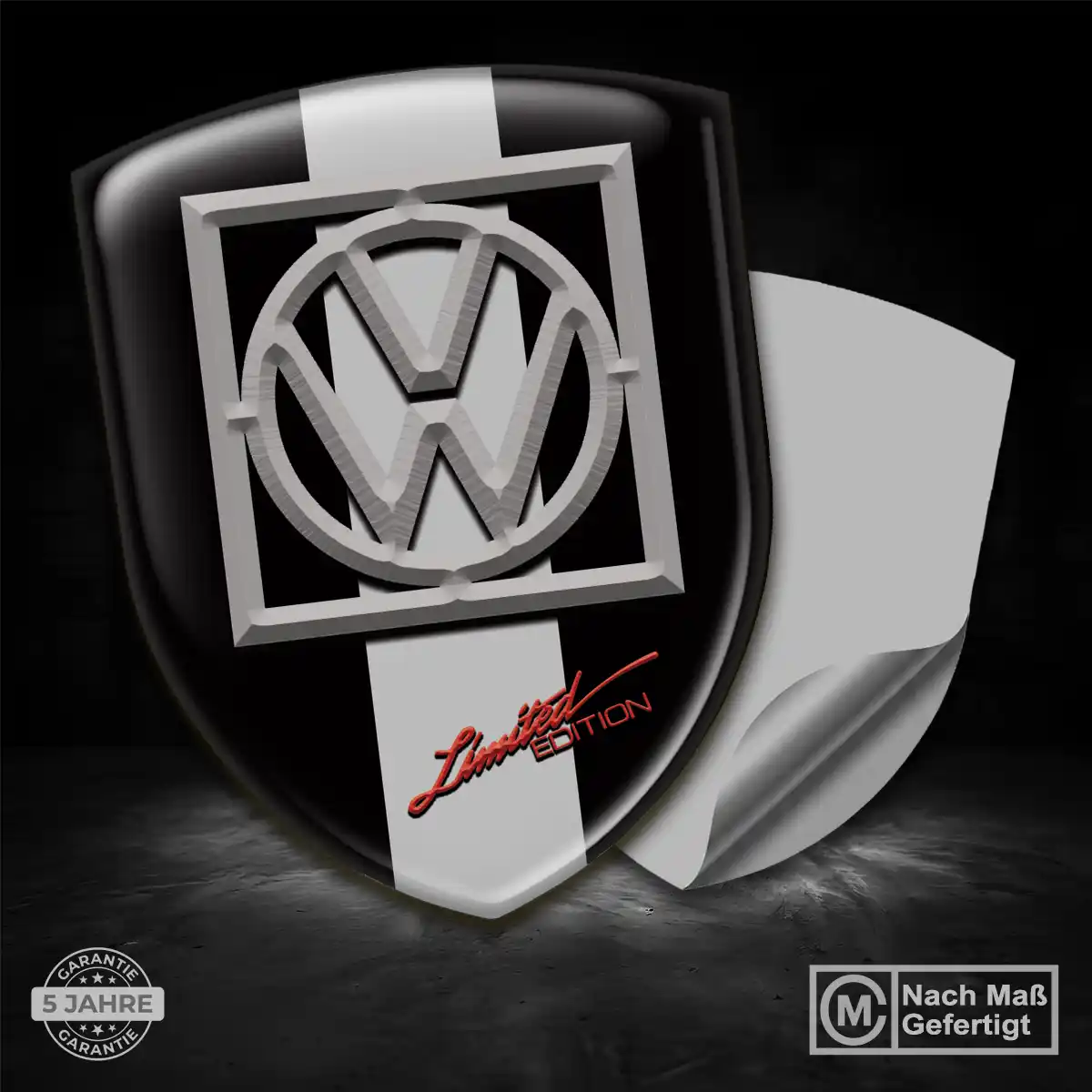 VW Wappen Emblem Aufkleber Premiumqualität