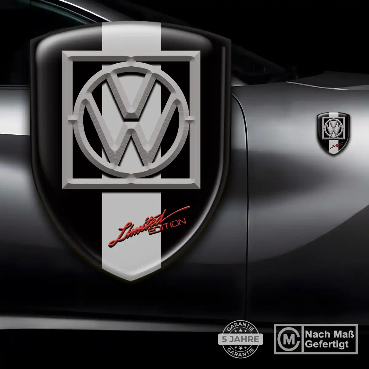 VW Wappen Emblem Aufkleber Premiumqualität