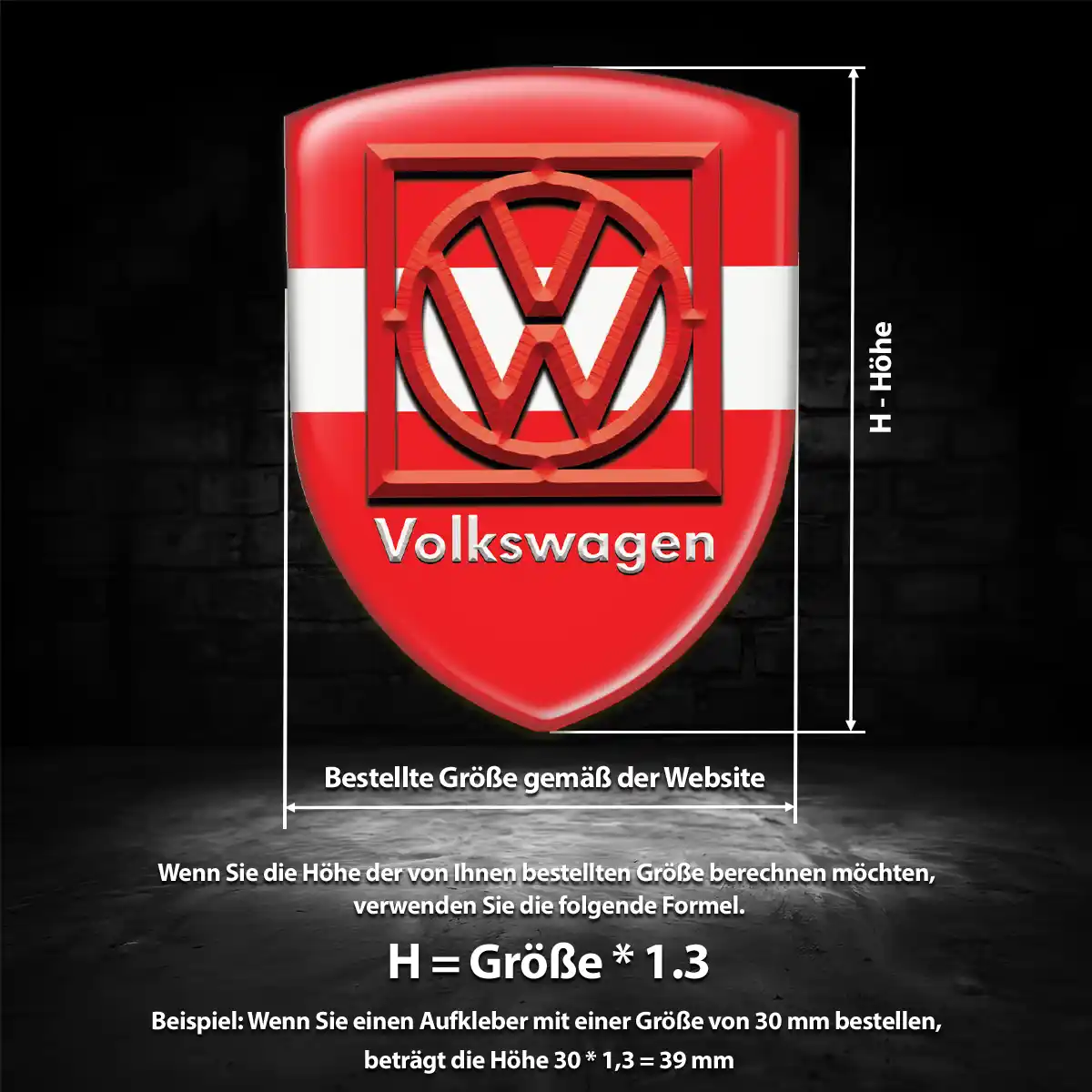 VW Wappen Emblem Limitierte Auflage