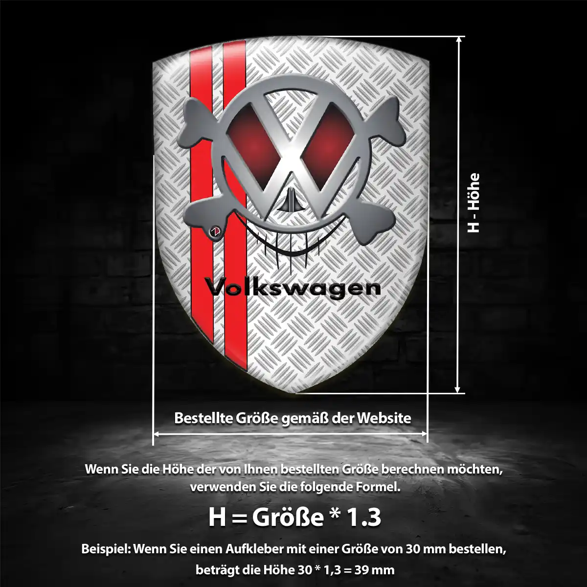 VW Wappen Emblem Premium-Edition