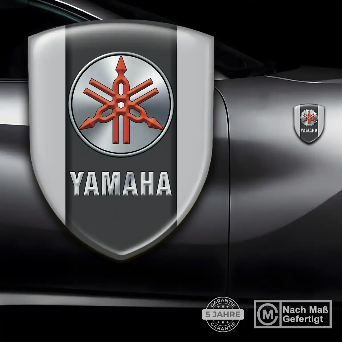 Yamaha 3D Gel Aufkleber Anspruchsvolles Design