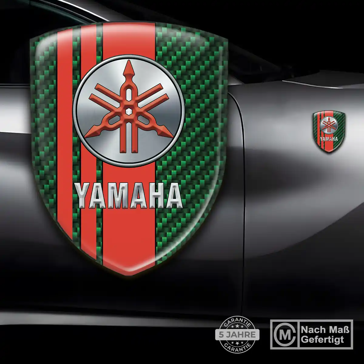 Yamaha 3D Gel Aufkleber Auto Edles Design