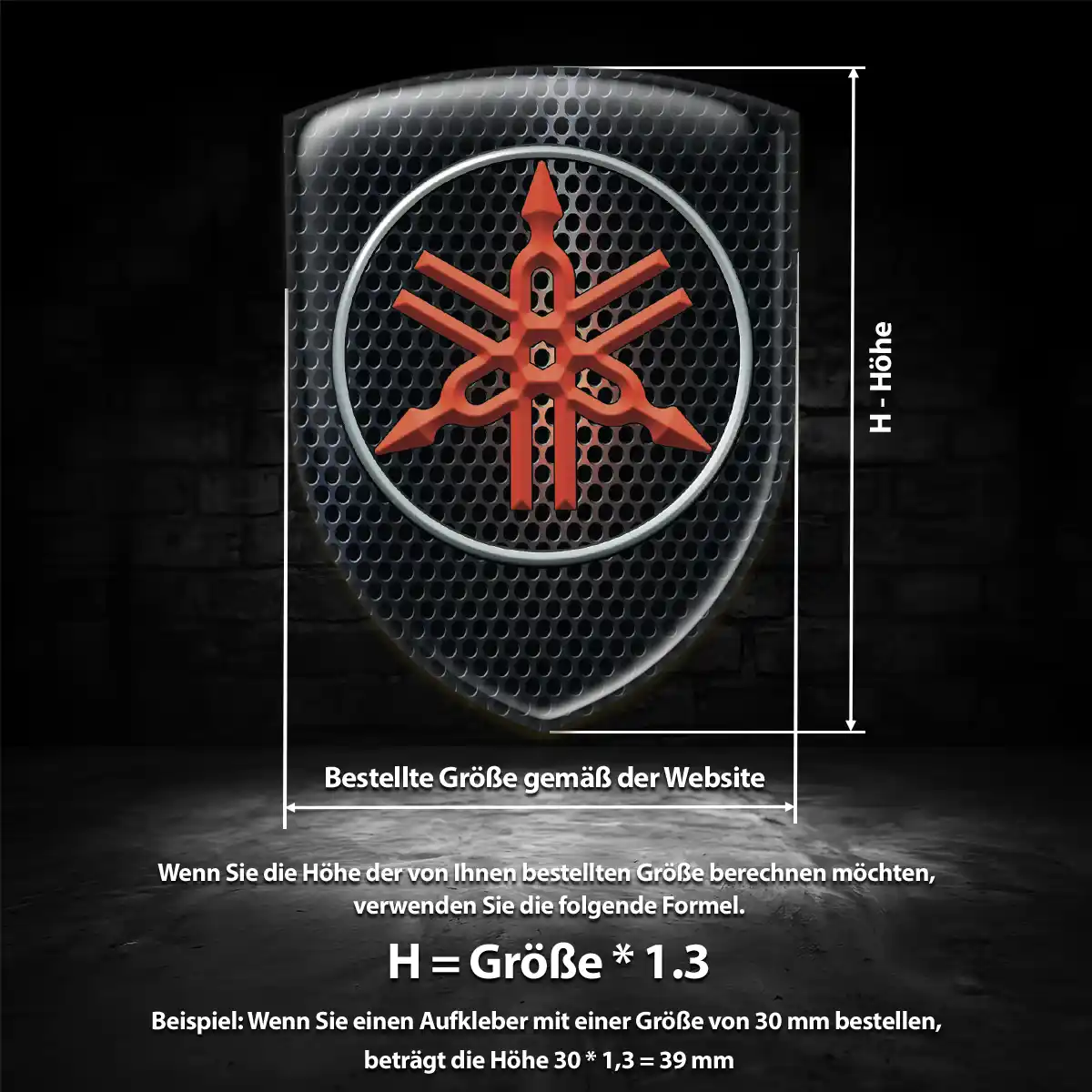 Yamaha 3D Gel Aufkleber Auto Stilvolles Design