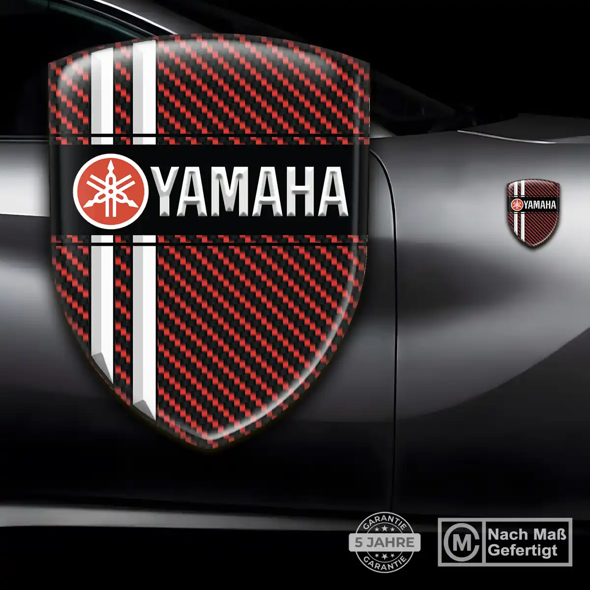 Yamaha 3D Gel Aufkleber Auto Tuningfahrzeug