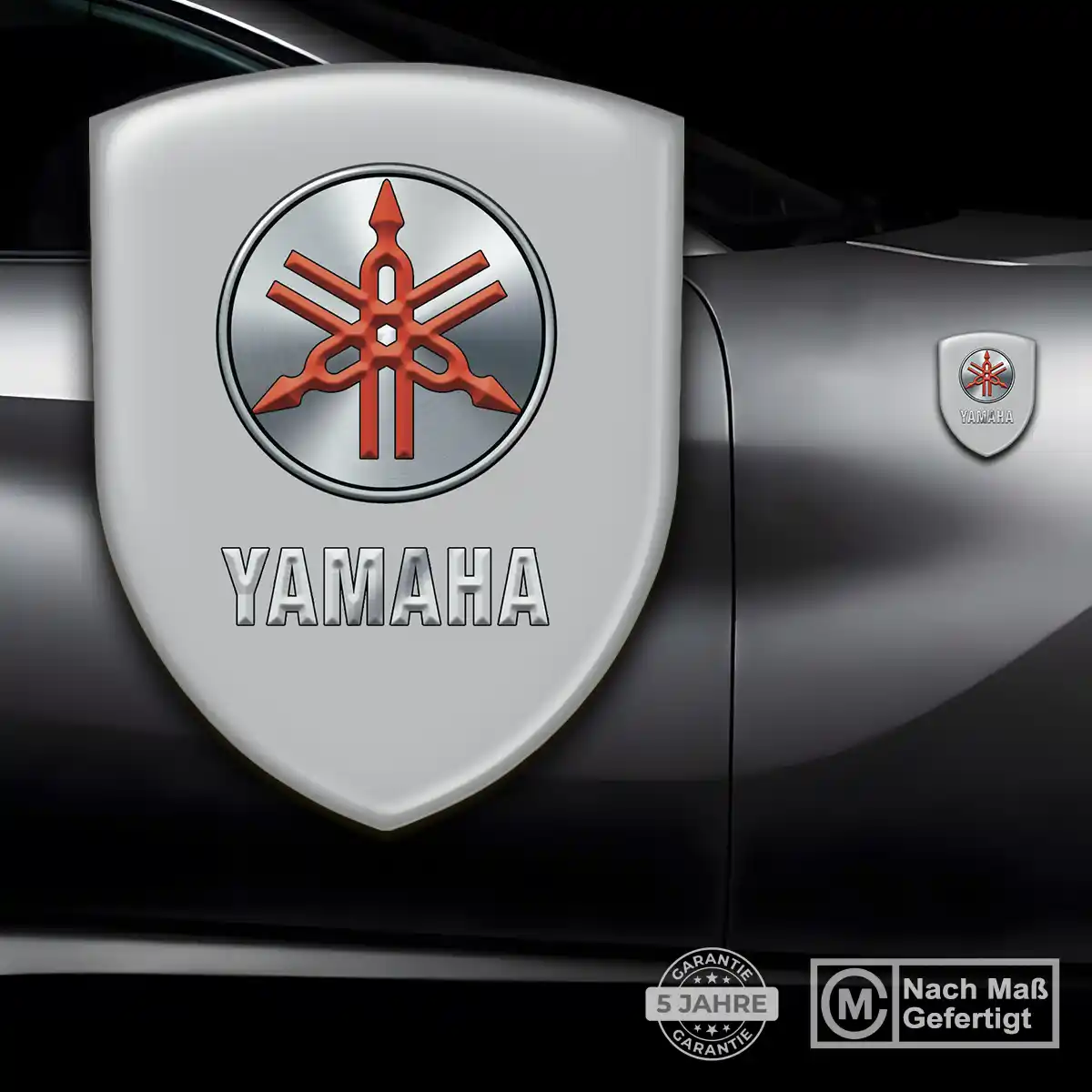 Yamaha 3D Gel Aufkleber Emblem Ausdrucksstarkes Design