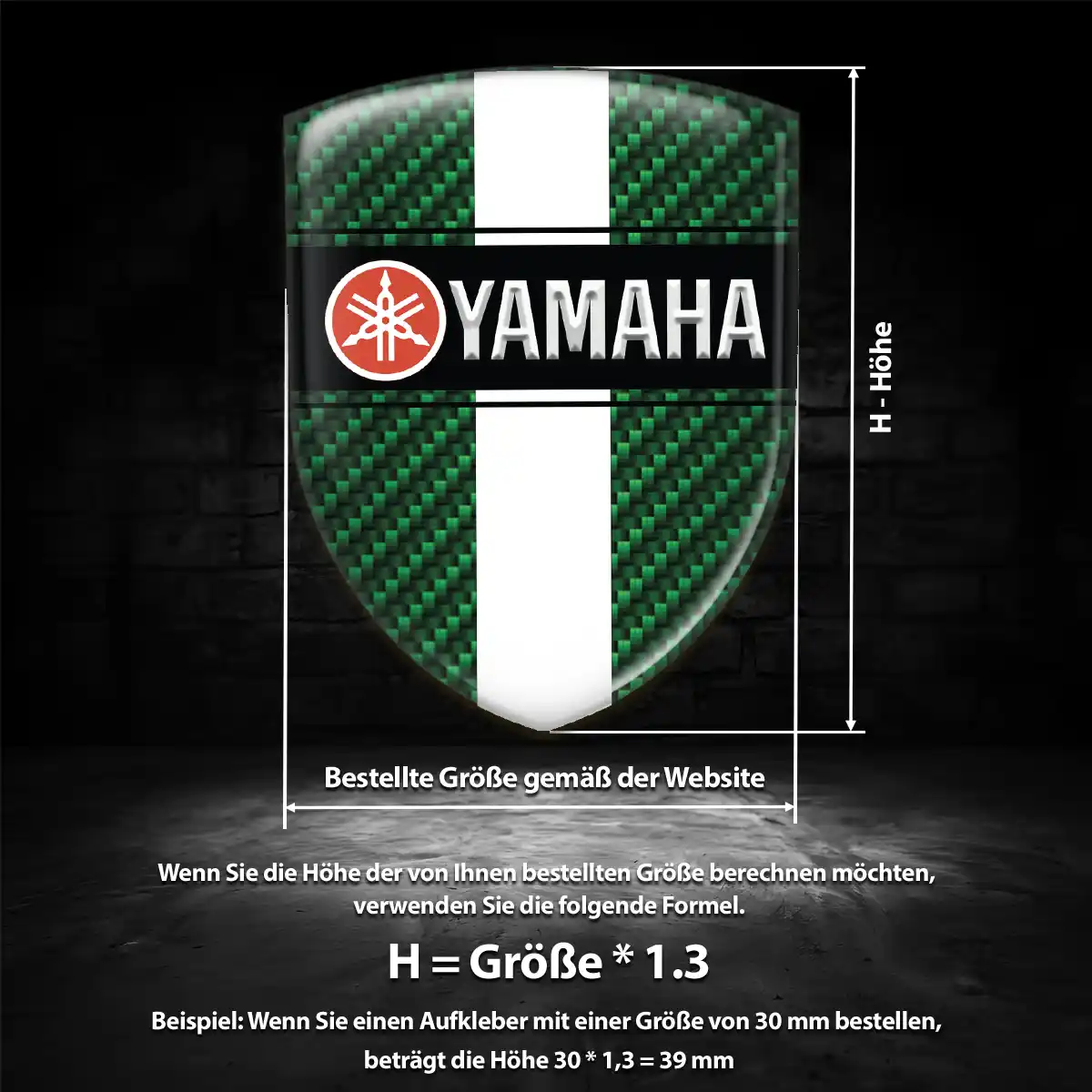 Yamaha 3D Gel Aufkleber Emblem Auto Überzeugende Qualität