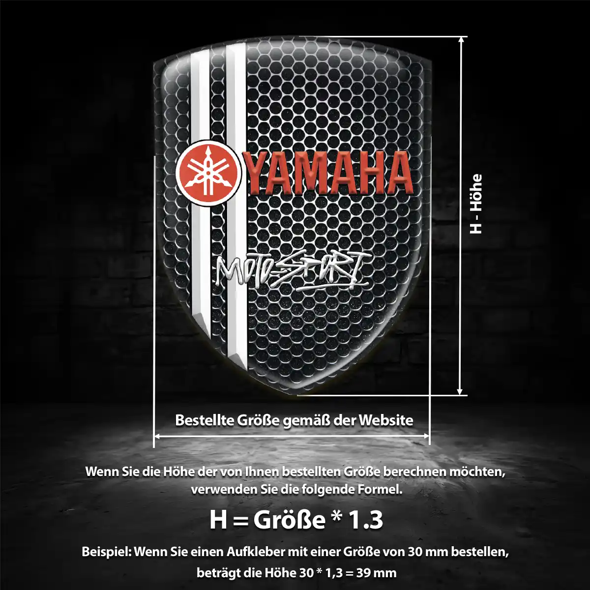 Yamaha 3D Gel Aufkleber Emblem Auto Höchste Qualität