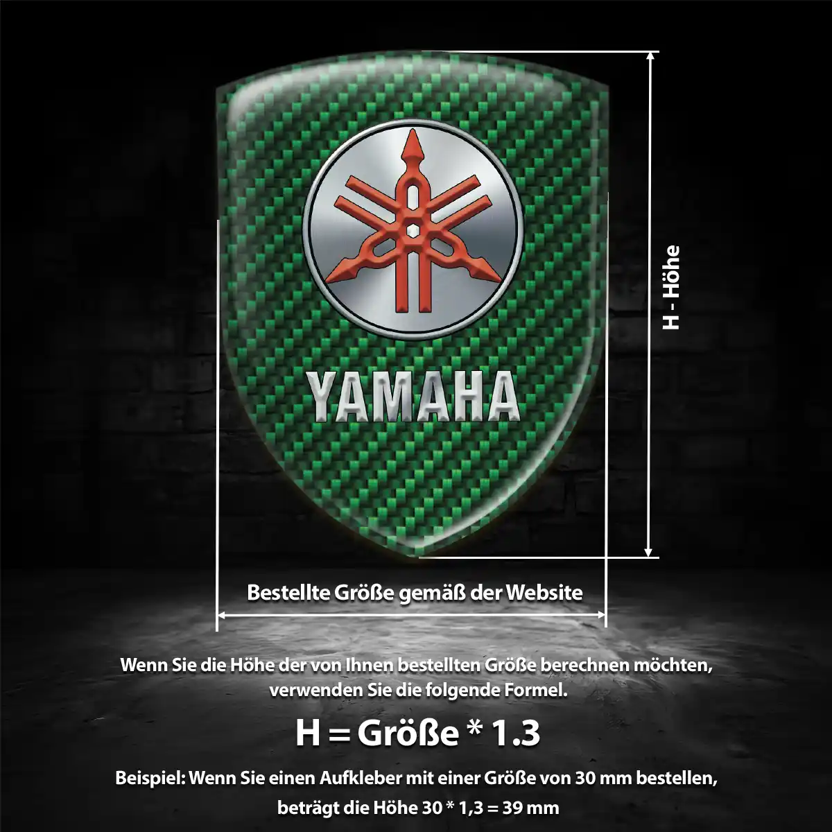 Yamaha 3D Gel Aufkleber Emblem Auto Hohe Qualität