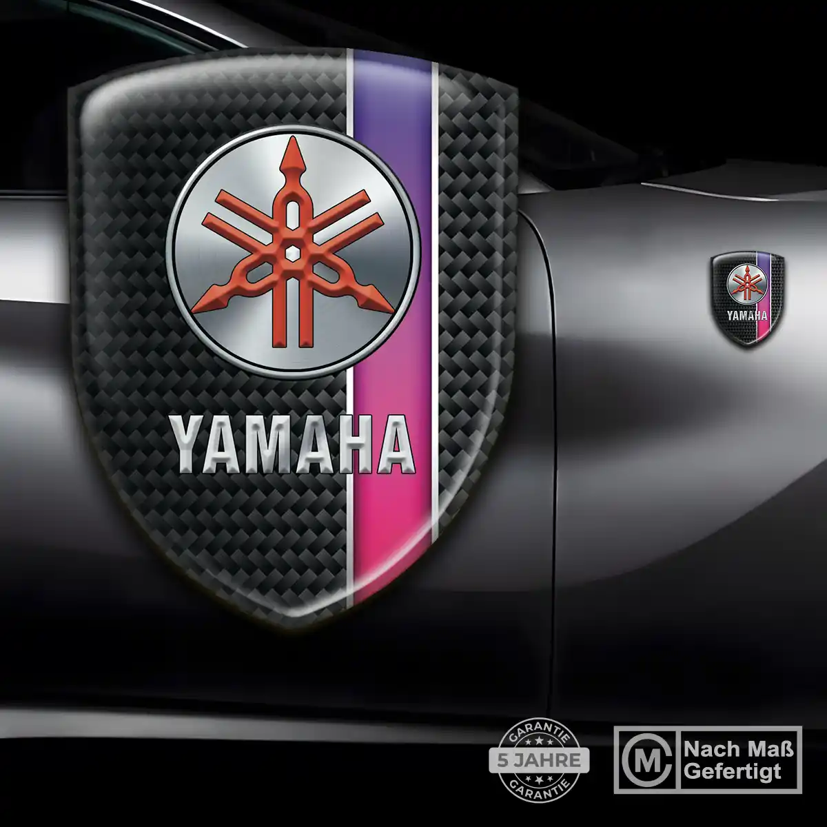 Yamaha 3D Gel Aufkleber Emblem Auto Interieurdesign