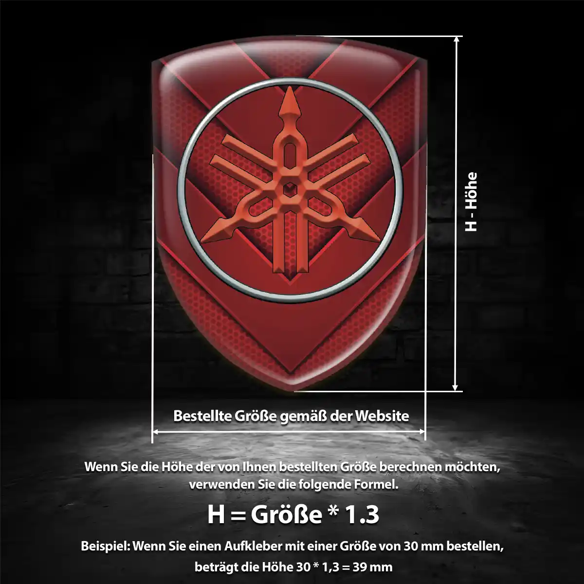 Yamaha 3D Gel Aufkleber Emblem Auto Limitierte Auflage