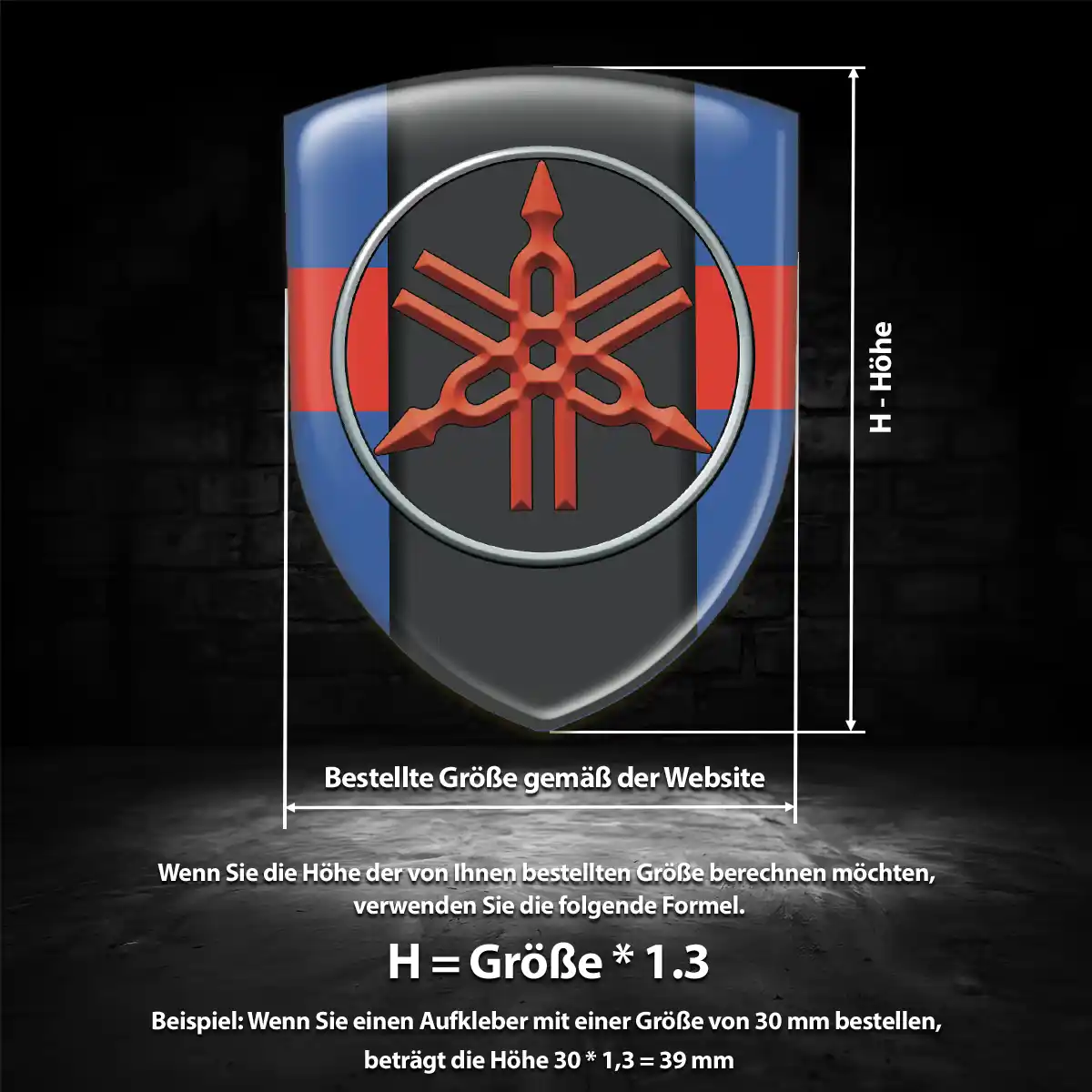 Yamaha 3D Gel Aufkleber Emblem Auto Premiumqualität