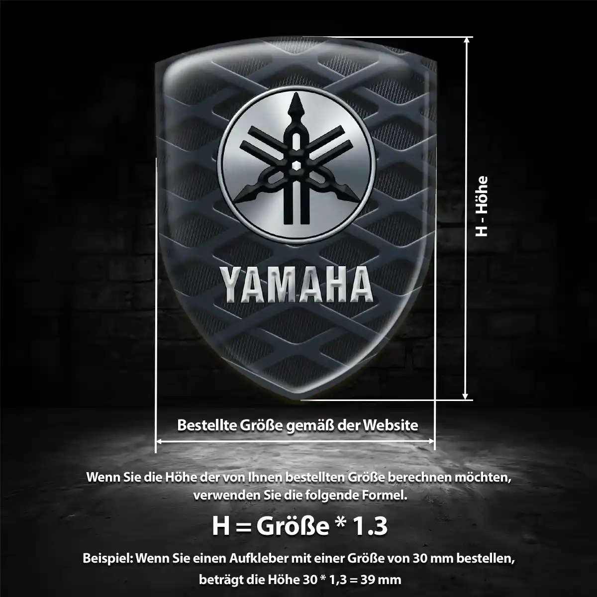 Yamaha 3D Gel Aufkleber Emblem Auto Sonderedition