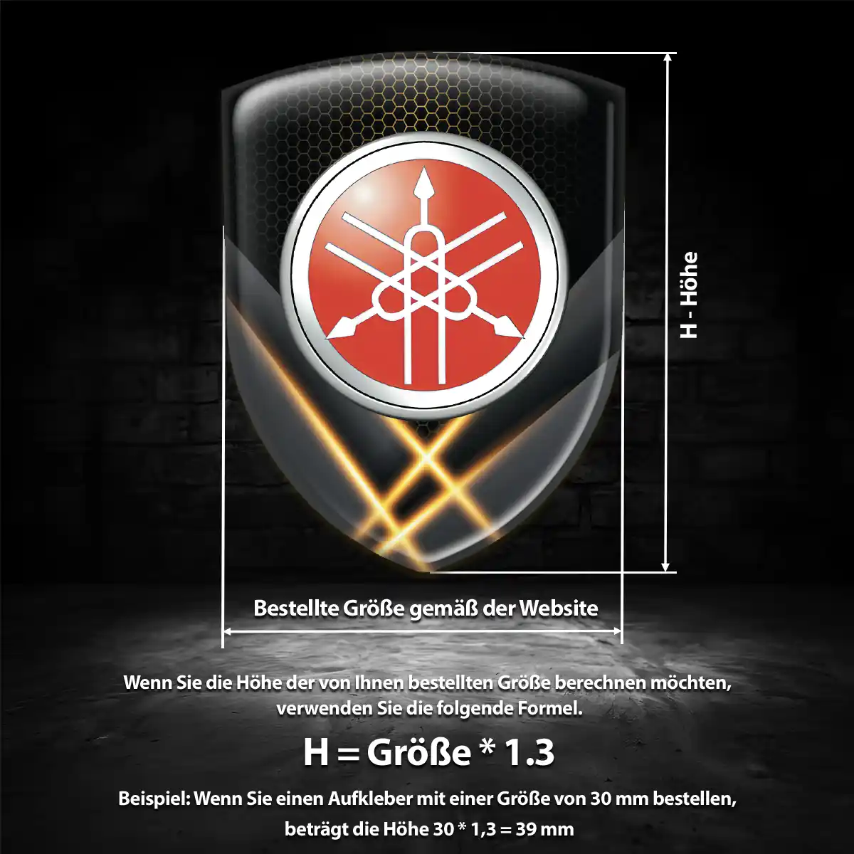 Yamaha 3D Gel Aufkleber Emblem Auto Stilvolles Design